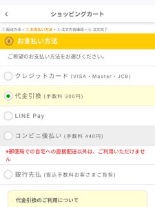 NLS-支払い方法の選択