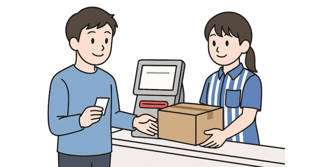 コンビニでアダルトグッズを受け取る